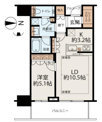 グランドメゾン新梅田タワー　ＴＨＥＣＬＵＢＲＥＳＩＤＥＮＣＥの間取り