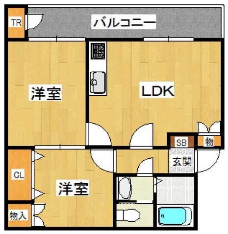 ガーデンハイツ都府楼の間取り