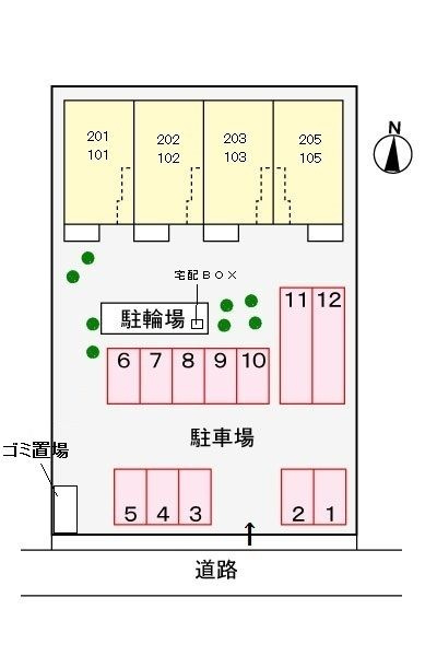 エクセルステージの駐車場