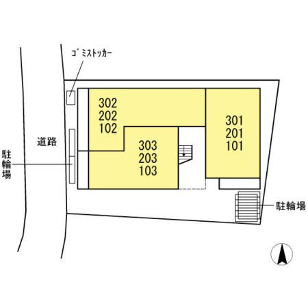 D-room 天神の区画図
