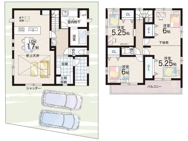 伊丹市野間　新築一戸建ての間取り|3号地