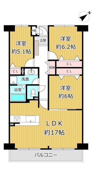 【間取り】 | ☆大阪府八尾市若林町１丁目クロスティ八尾南壱番館