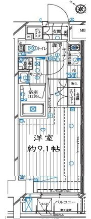 レガリス月島ベイサイドコートの間取り