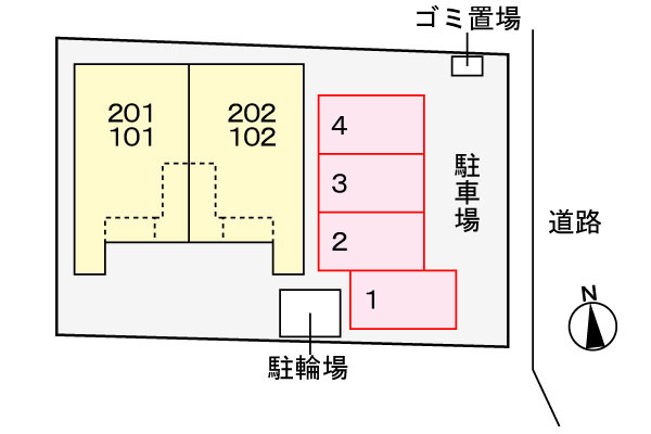 ラ・サラの区画図