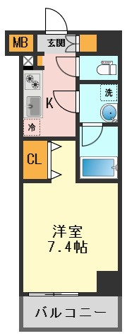 クレヴィスタ高砂Ⅱの間取り