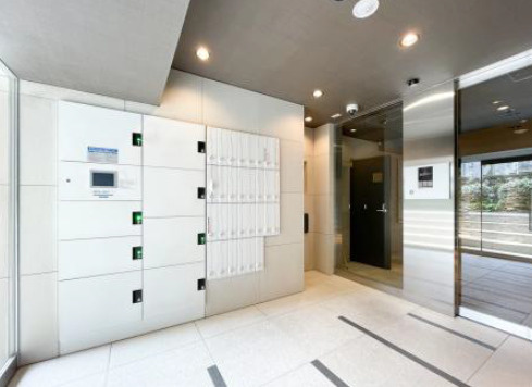 S-RESIDENCE両国park sideのロビー|宅配ボックス・メールボックス