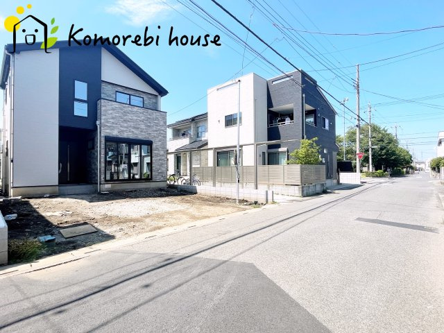 上尾市向山　13期　新築一戸建て　リガーレ　01の前面道路含む現地写真|前面道路含む現地写真です