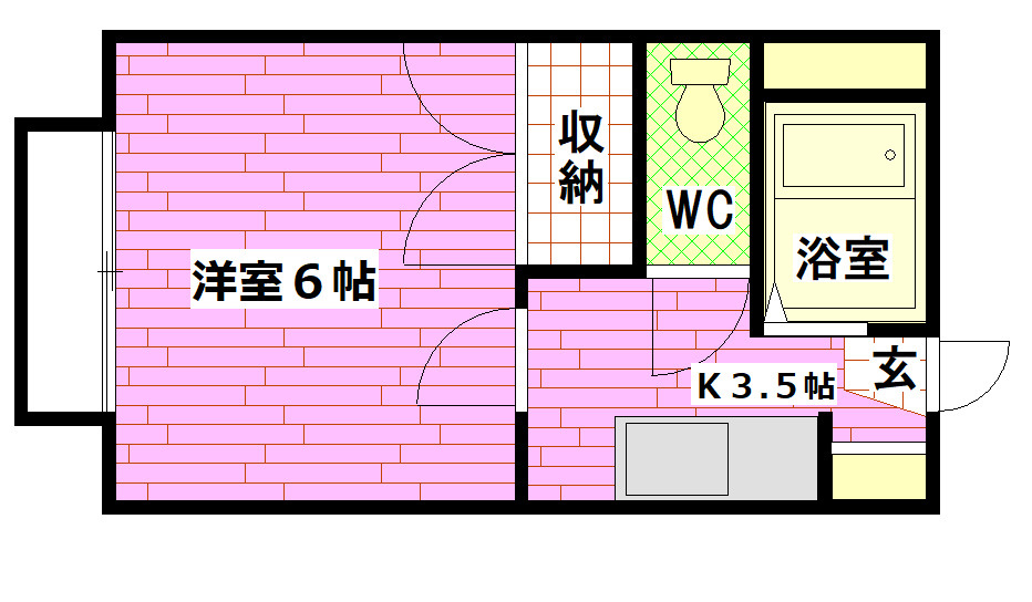 サンハイツ藤得の間取り