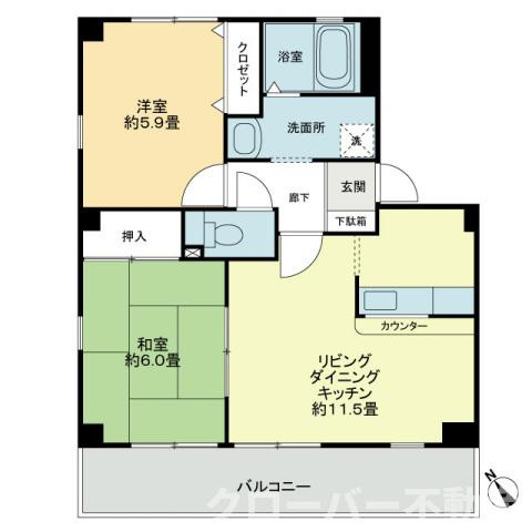 フォブールときわの間取り|間取図