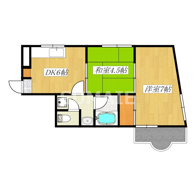 北赤羽マンションの間取り|広々とした間取りで用途色いろです♪