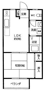 メゾン桜木A棟の間取り