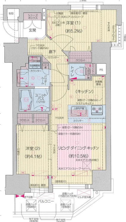 プレサンス天満橋チエロの間取り