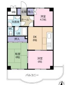 ビバリーハウス須磨二番館の間取り