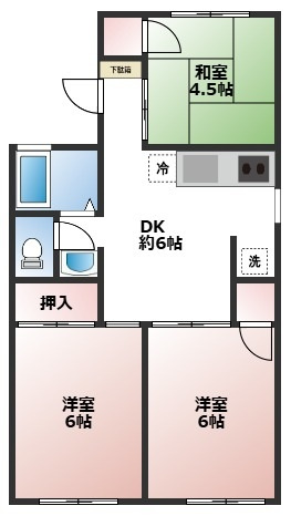ドミ高坂の間取り