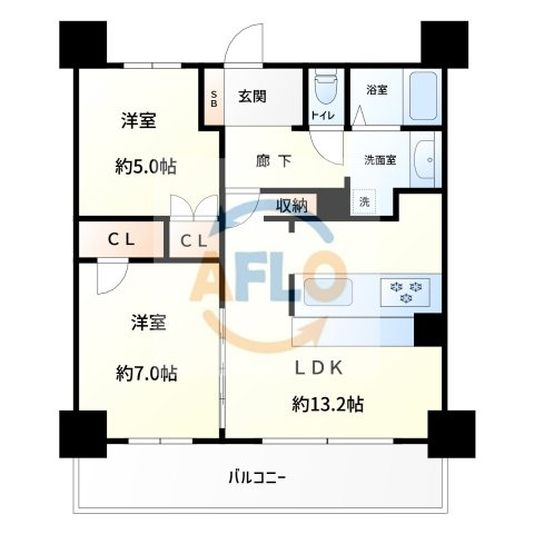セイワパレス深江橋ステイシアの間取り|セイワパレス深江橋ステイシア　間取り