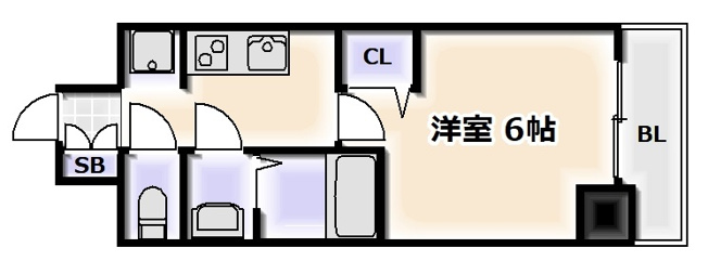 【間取り】 | ｇｍ難波ウエストＤ.Ｃ.