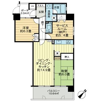 コンツェルトシティ榎町の間取り