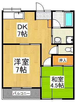 ハイツＧ＆Ｂの間取り