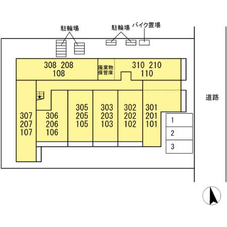 グラナーデ東葛西の区画図