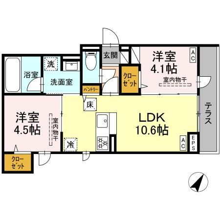 【間取り】 | ドムスクレスト相模大野