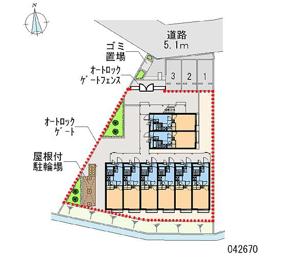 グレイスＳＨＩＮＯⅢの区画図
