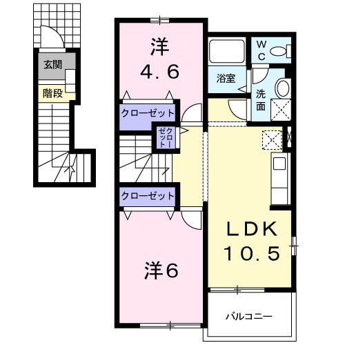 【間取り】 | ウェイホームあまづつみＢ