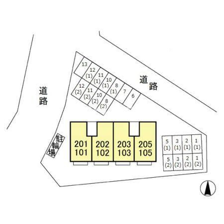プリムヴェールの区画図|当社、チルホームのHPもご覧ください(^^)/物件情報多数♪