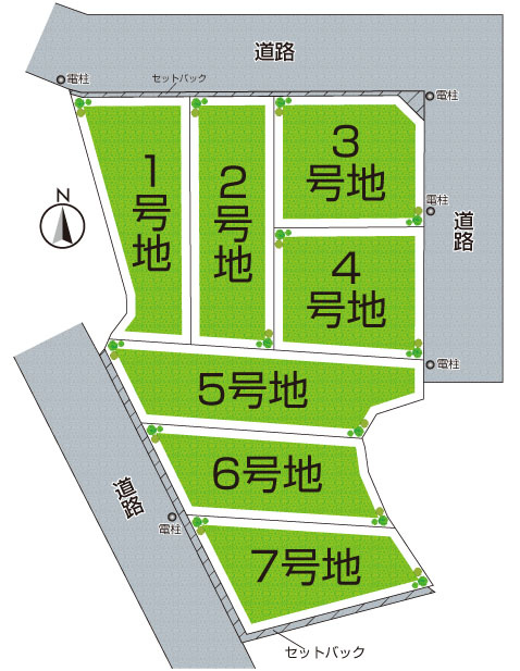 柏原市田辺 売土地4号地｜通風良好 陽当り良好 スーパー 徒歩10分以内