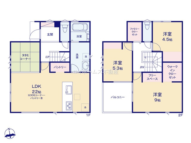 【間取り】 | 稲沢市天池五反田町9-1『仲介料無料』新築戸建て | 1号棟