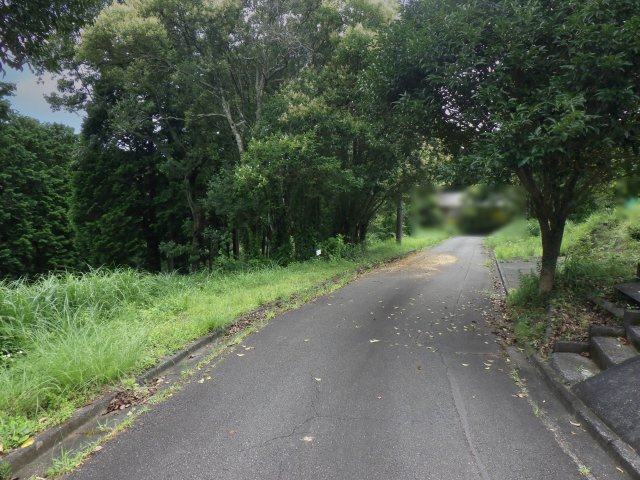 伊豆富士見ニュータウン別荘地⑰の前面道路含む現地写真