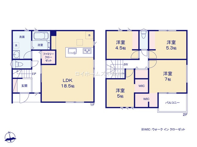 【間取り】 | 稲沢市天池五反田町9-1『仲介料無料』新築戸建て | 2号棟