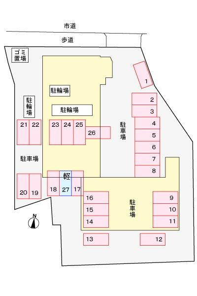 サンプラザ　茨木の駐車場