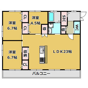 アルファコート名南の間取り