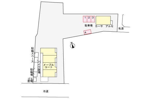 メープルコートの区画図