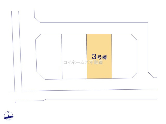 【区画図】 | 稲沢市天池五反田町9-1『仲介料無料』新築戸建て | 3号棟