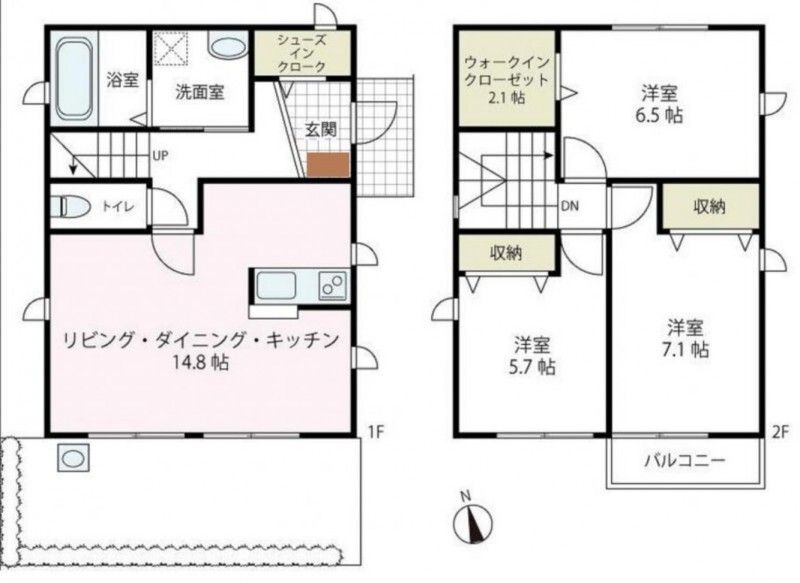 ラフィネ・トレフルC棟の間取り