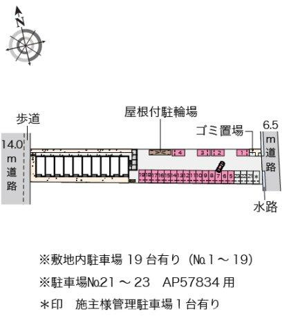 クレイノ茂木の区画図
