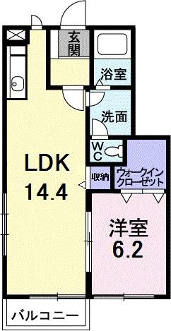 【間取り】 | メゾンフルーレ　Ａ