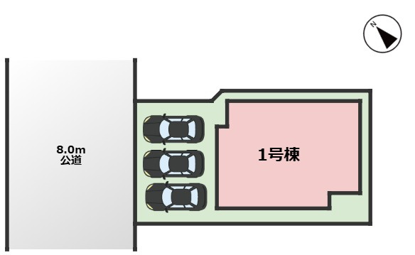 MIRASUMO名東区一社3144①｜名古屋市の戸建ならホームアップの区画図