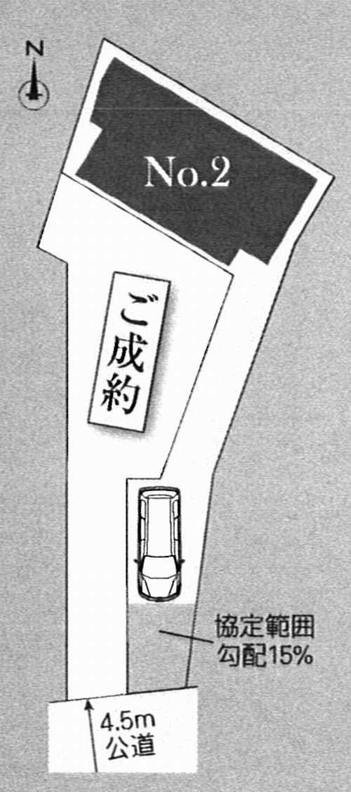 鎌倉市大船４丁目　新築戸建全2棟　№2の区画図