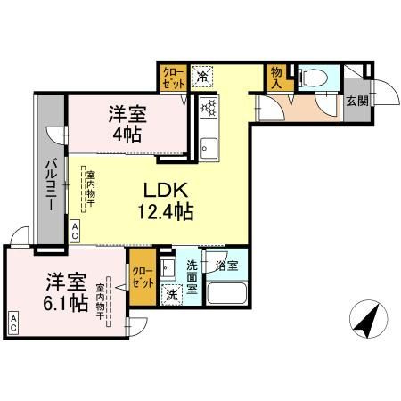 【間取り】 | ドムスクレスト相模大野