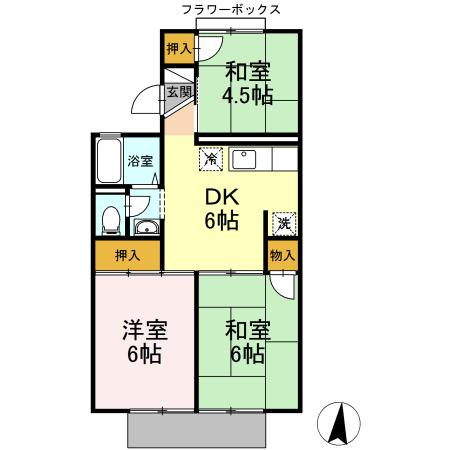 【間取り】 | グリーンハイツ森安
