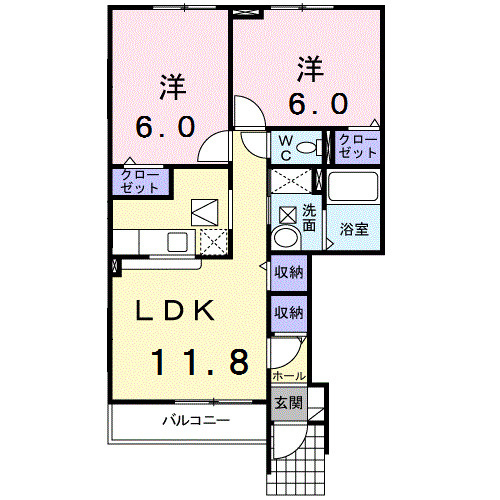 プルミエール２の間取り