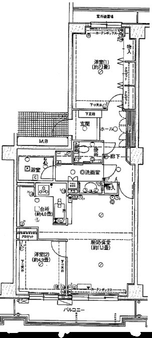 フィル・グリーン芦屋の間取り