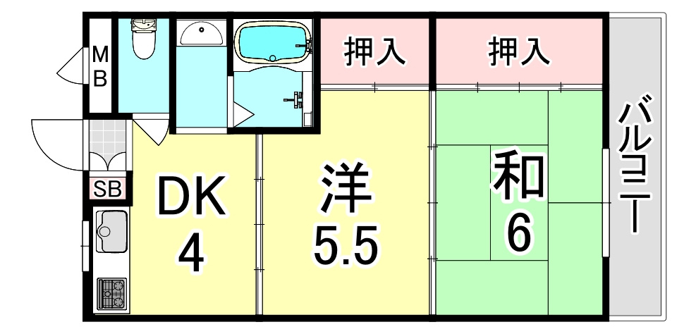 第2細田マンションの間取り