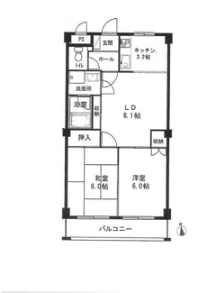 【間取り】 | クイーンズタウンⅢ番館