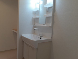 コンパクトで使いやすい洗面所