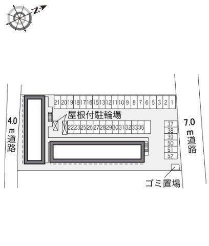 レオパレスデュ　エヴァンジイルの区画図