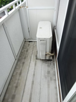 外からの目が気にならないバルコニーで洗濯物が干せます