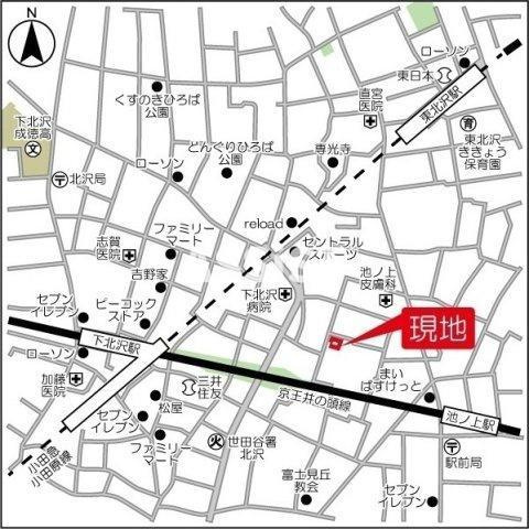 ヒルトップ北沢の地図